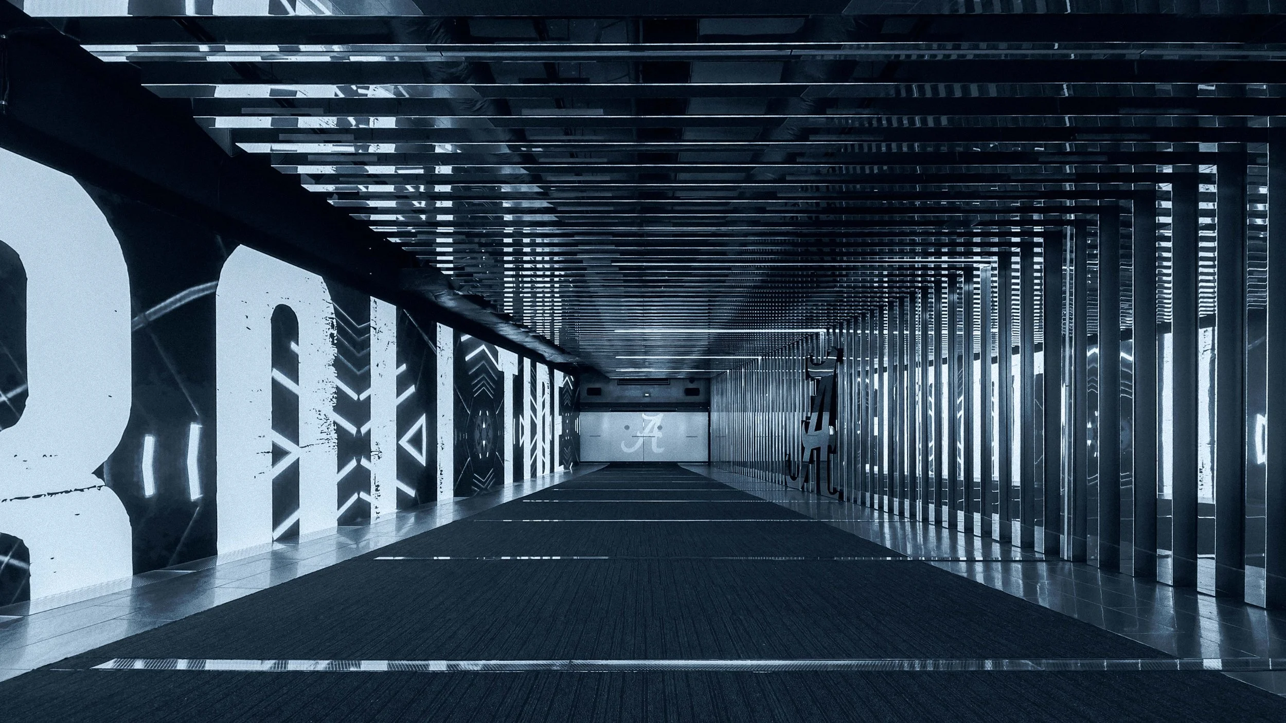 Alabama Crimson Tide Football Tunnel - monotone