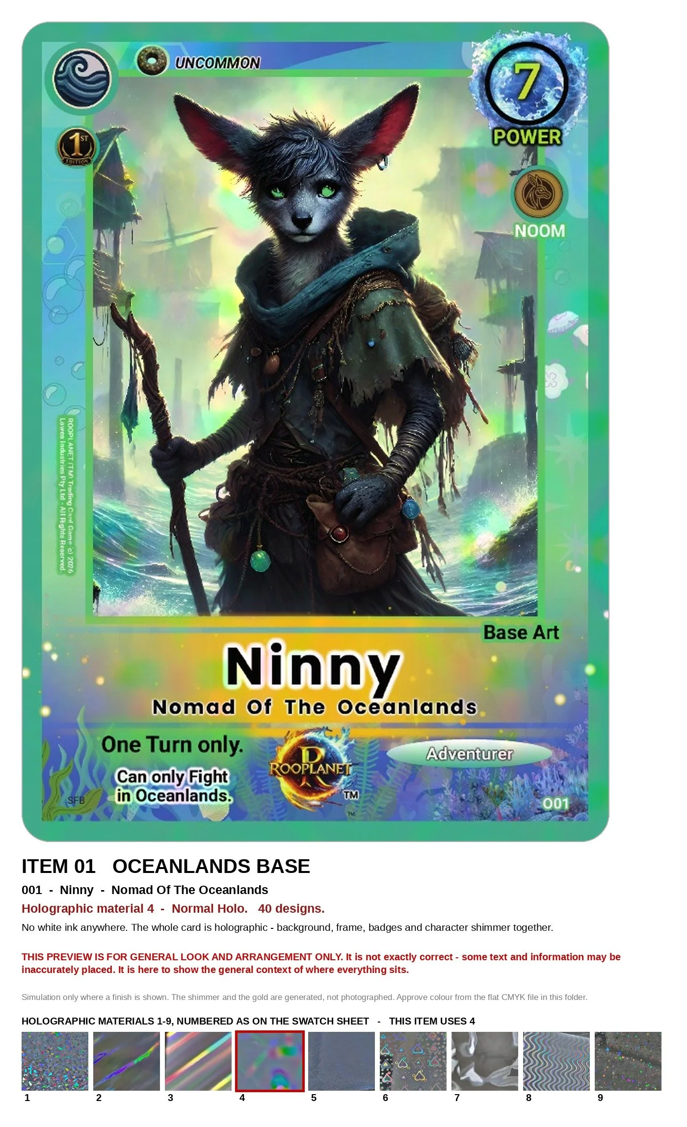 Ninny Oceanlands ROOPLANET base-card preview