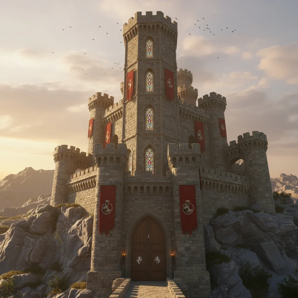 The castle towers — King Creeker’s Castle in Kang Kingdom
