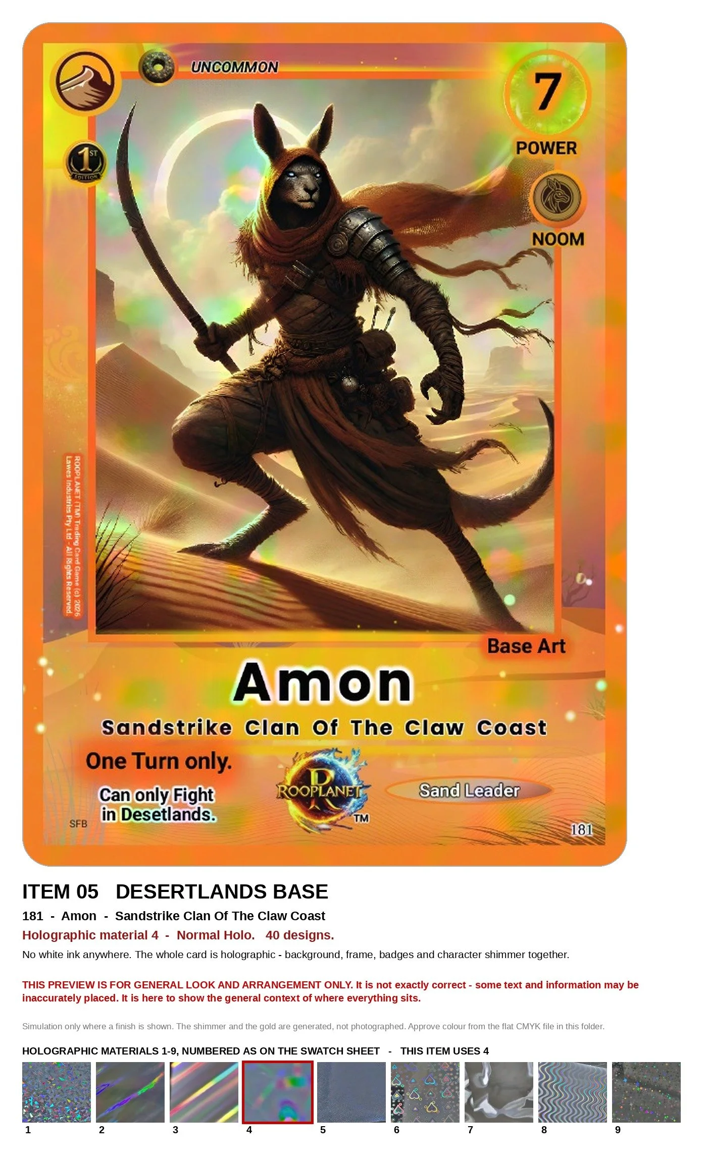 Amon Desertlands ROOPLANET base-card preview