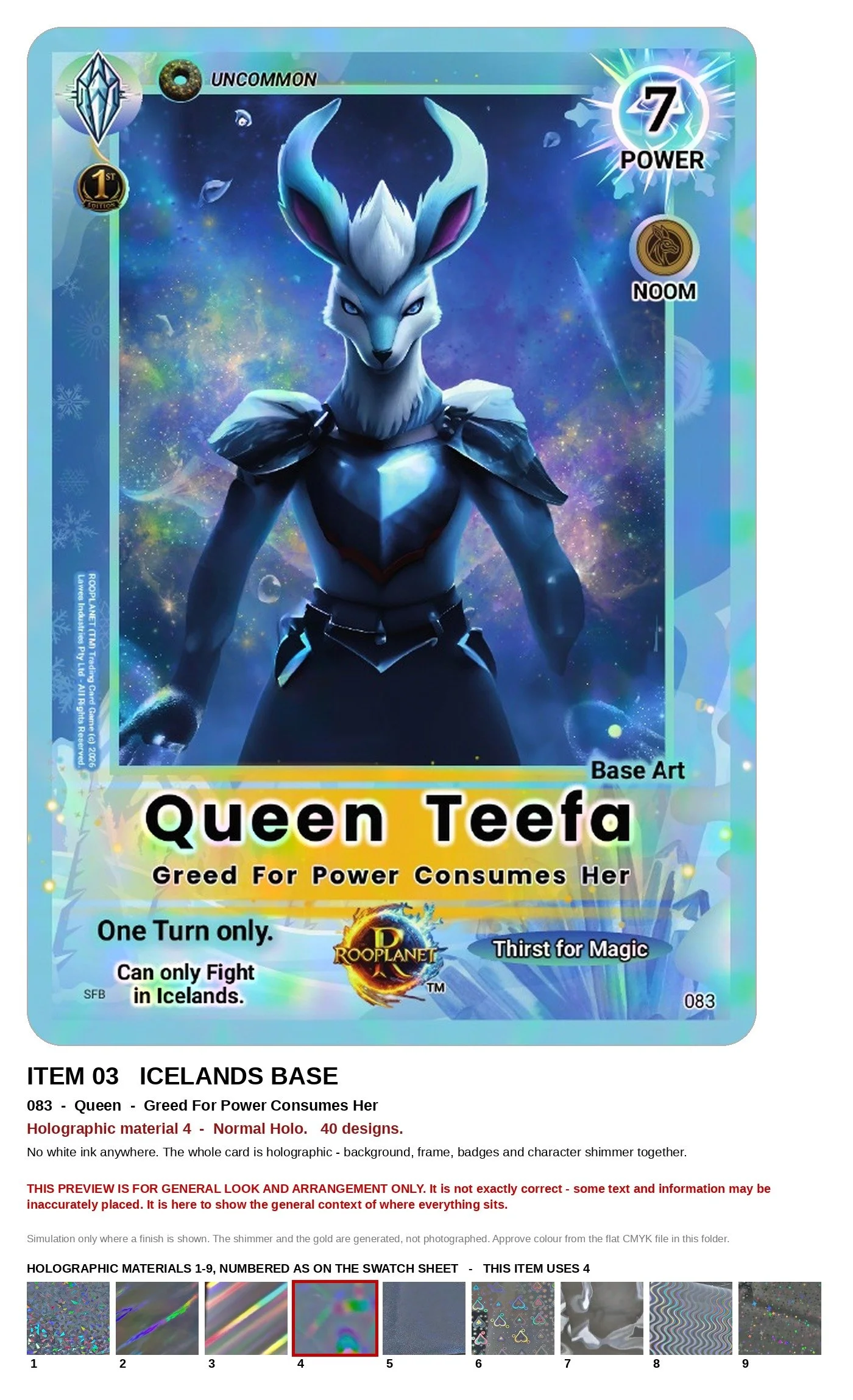 Queen Icelands ROOPLANET base-card preview