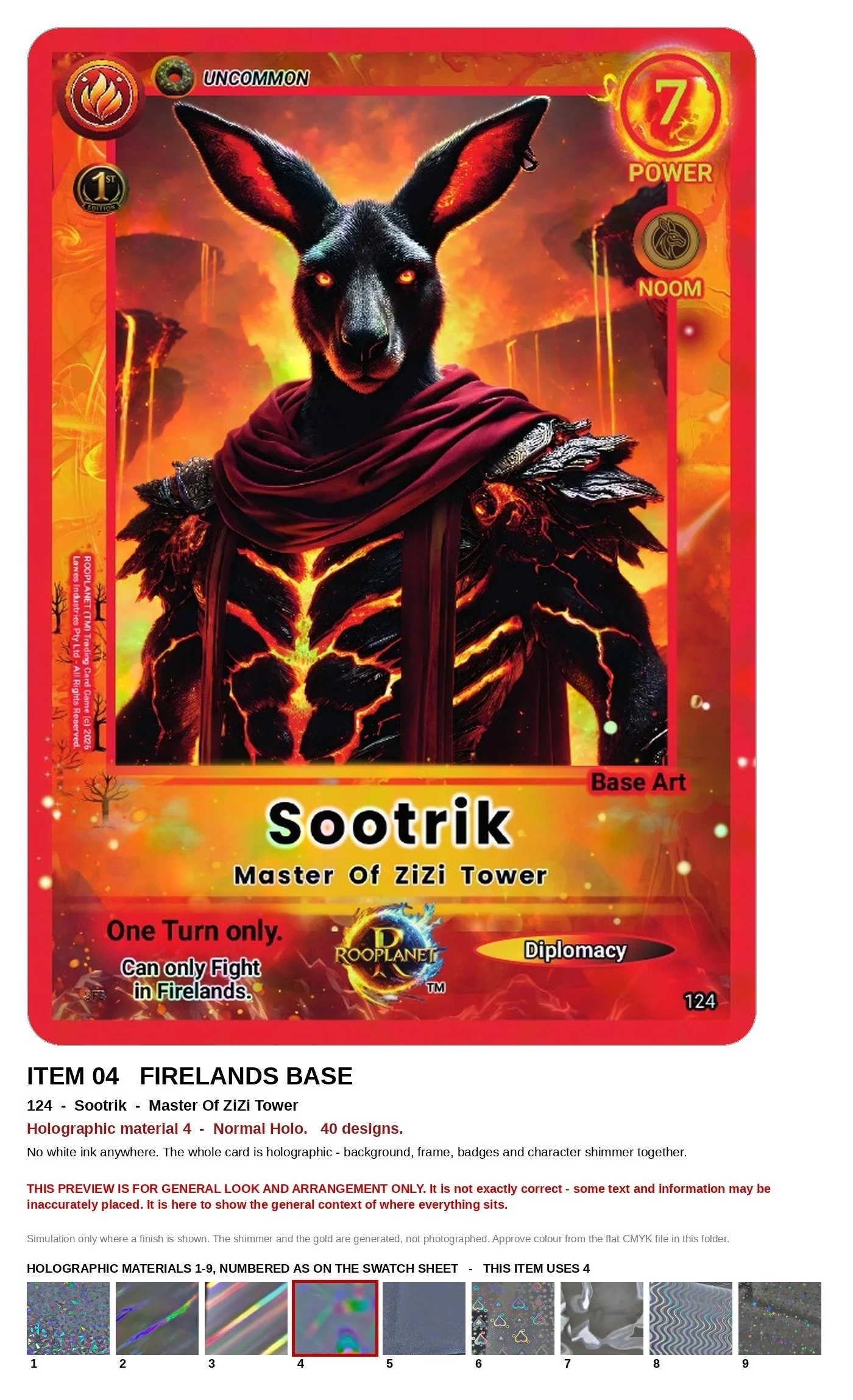 Sootrik Firelands ROOPLANET base-card preview