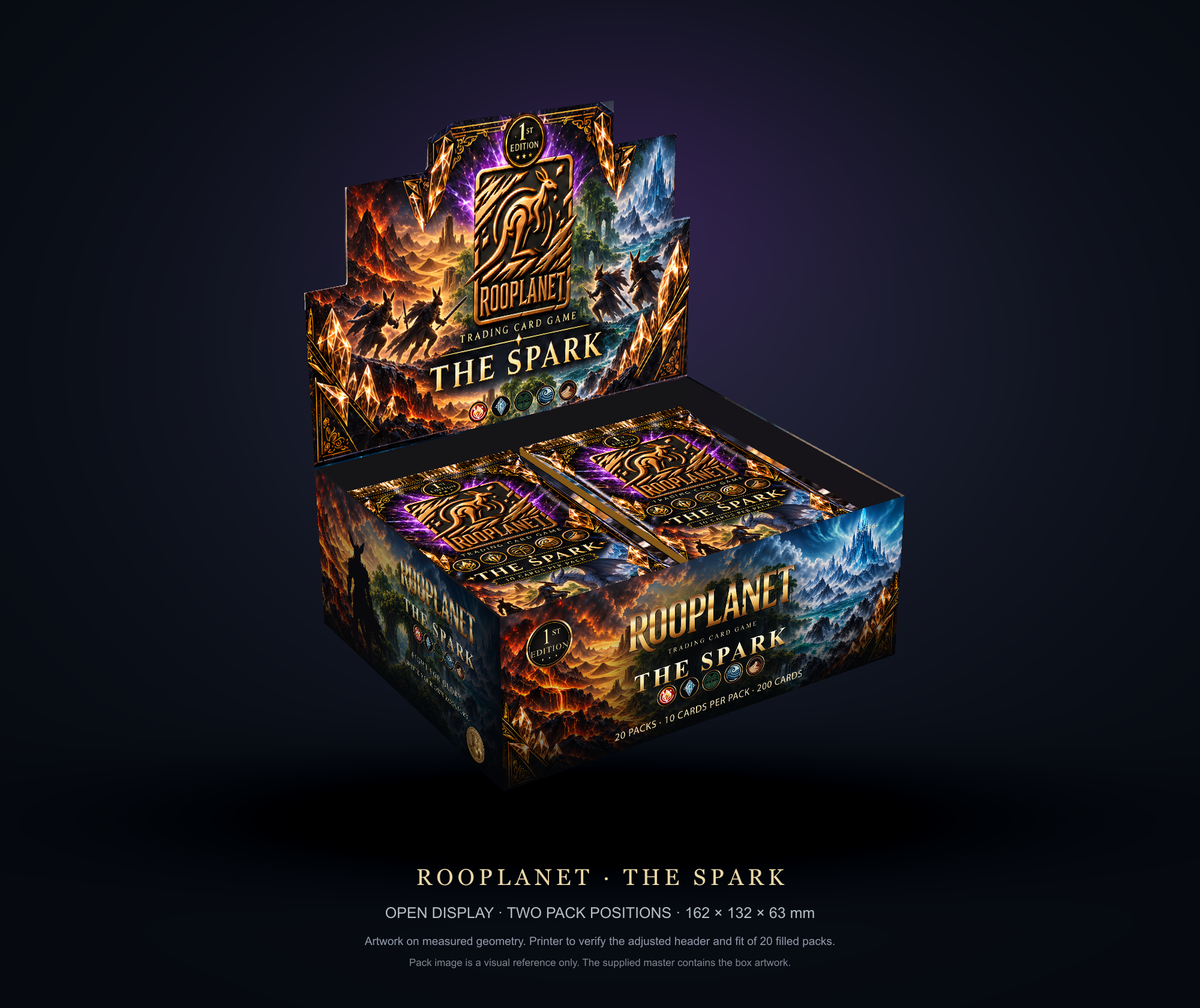 Current ROOPLANET THE SPARK First Edition booster display box