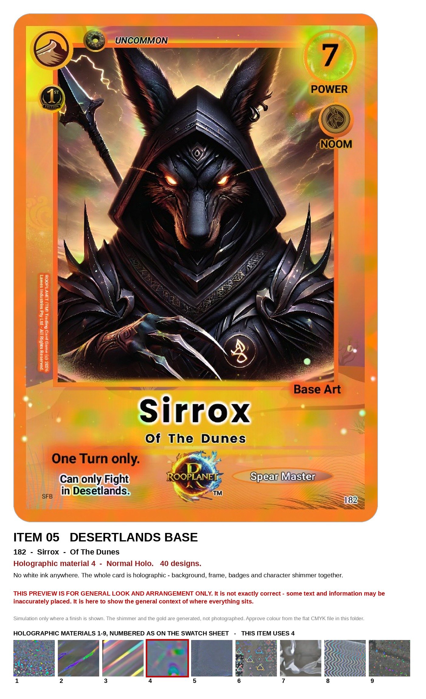 Sirrox Desertlands ROOPLANET base-card preview