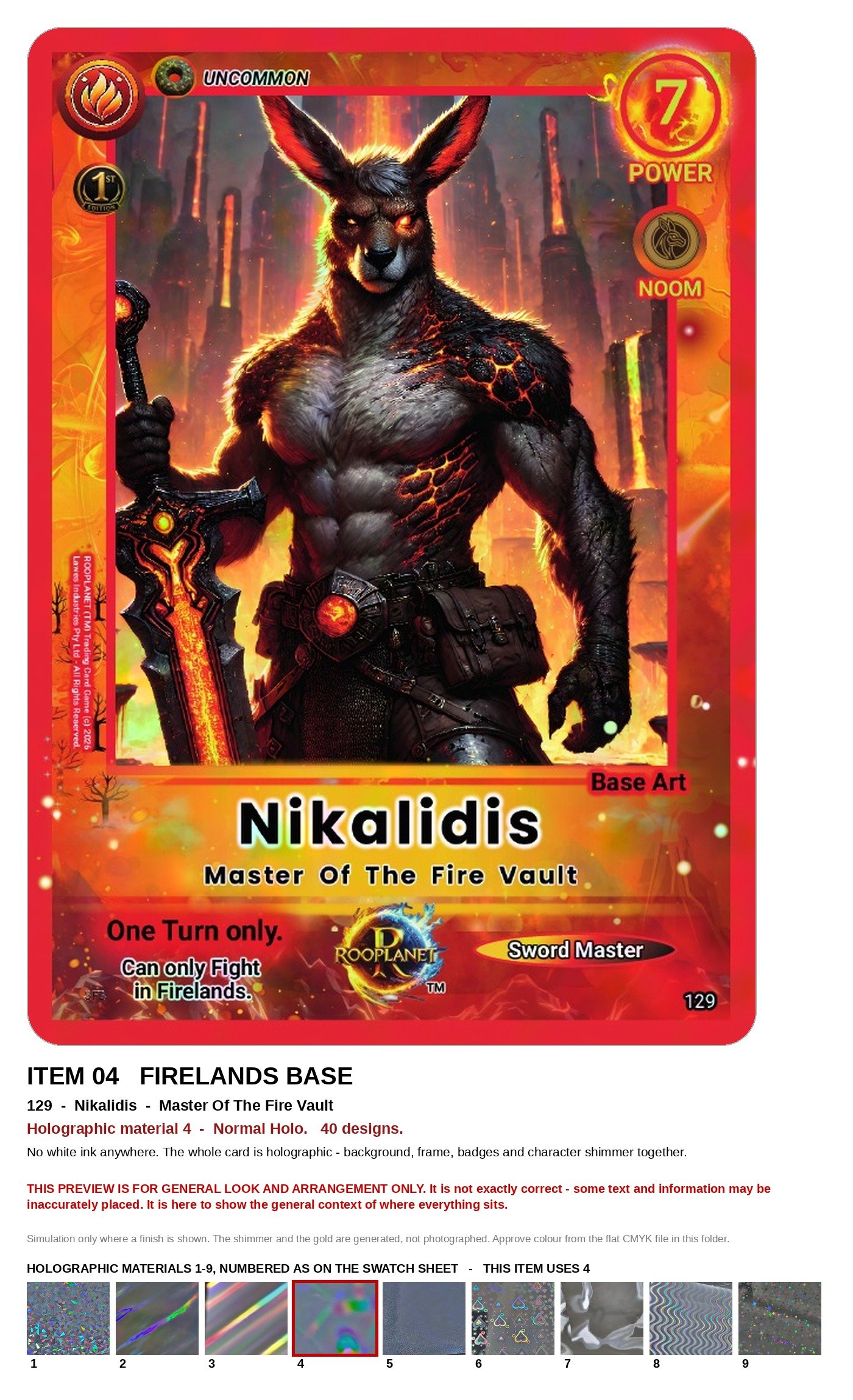 Nikalidis Firelands ROOPLANET base-card preview