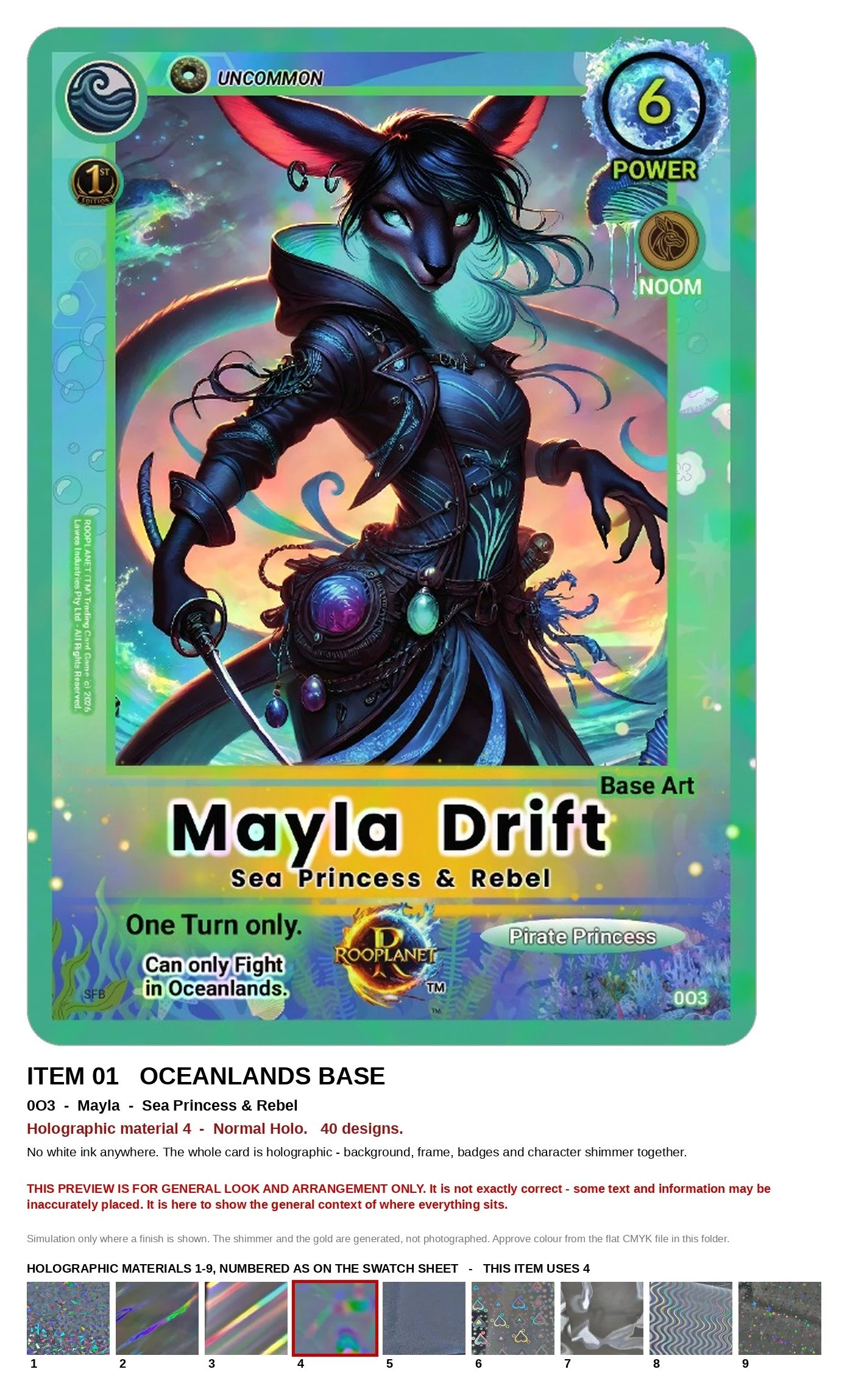 Mayla Oceanlands ROOPLANET base-card preview