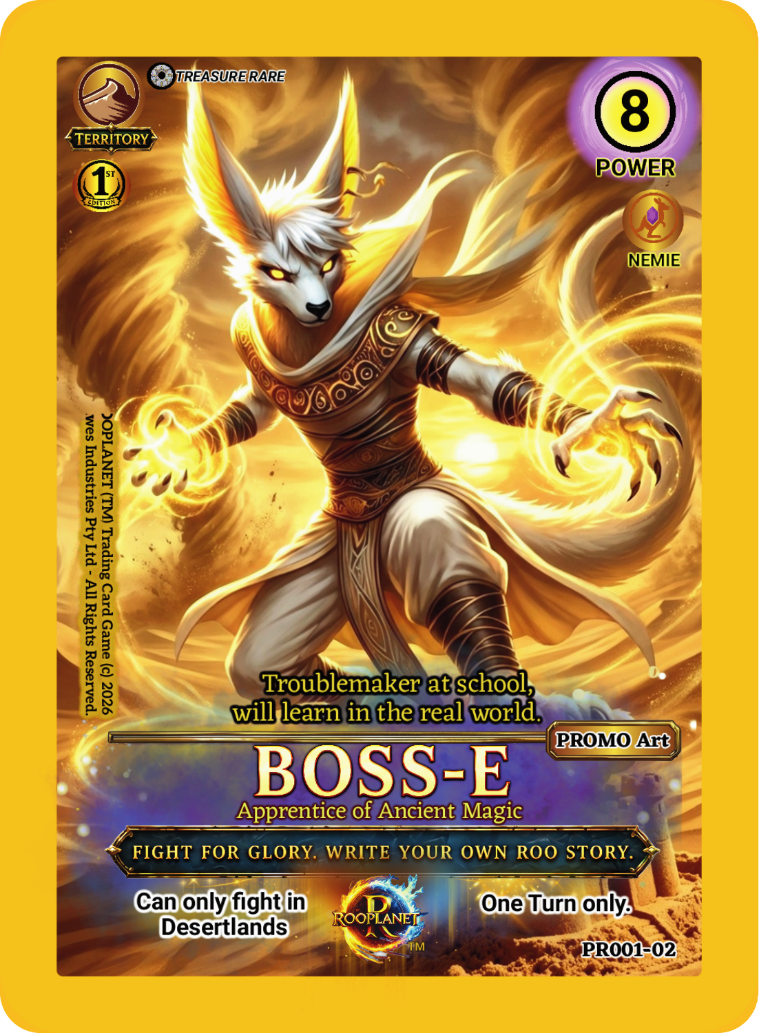 Boss E ROOPLANET promo card