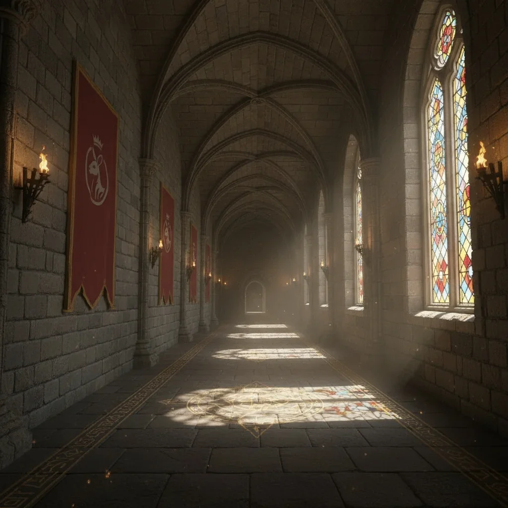 Sunlight in the hallway — King Creeker’s Castle in Kang Kingdom