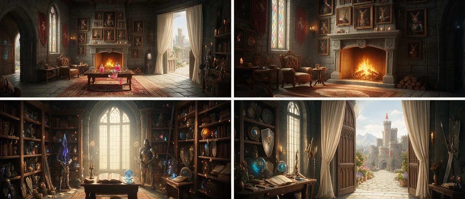 Royal chamber studies — King Creeker’s Castle in Kang Kingdom