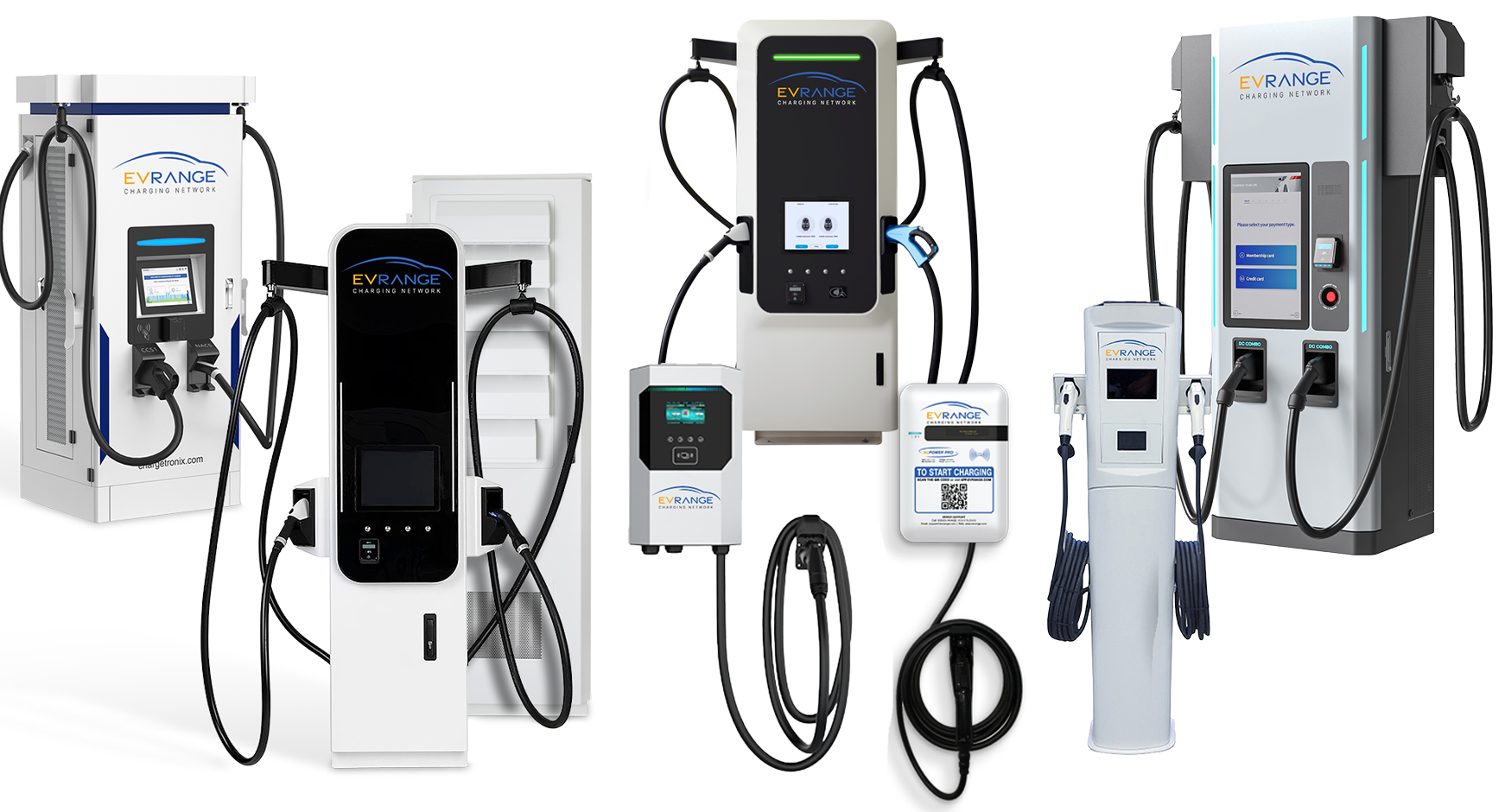 Commercial EV Charging Station Lineup