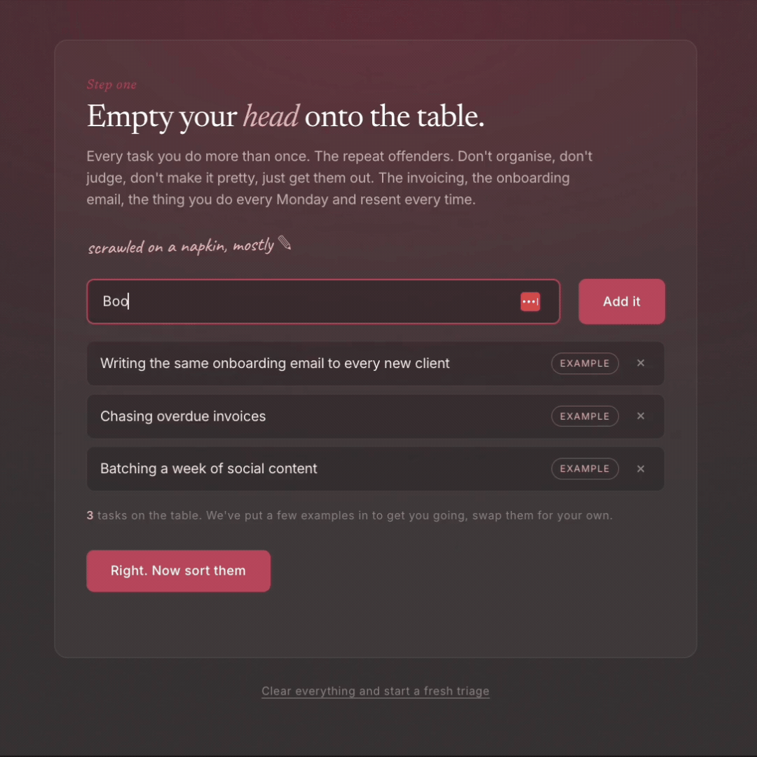The Systems Triage tool
