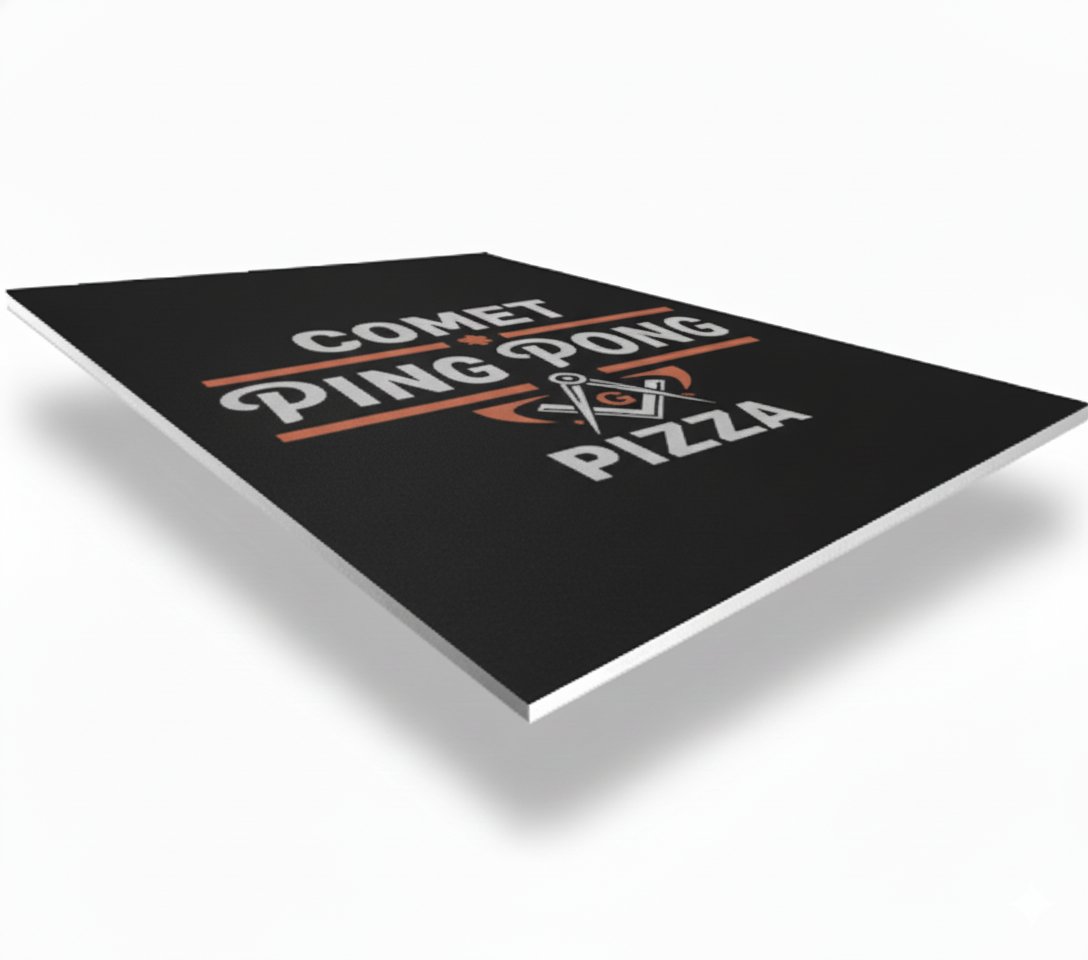 Main display of custom PVC signs showcasing various designs and applications