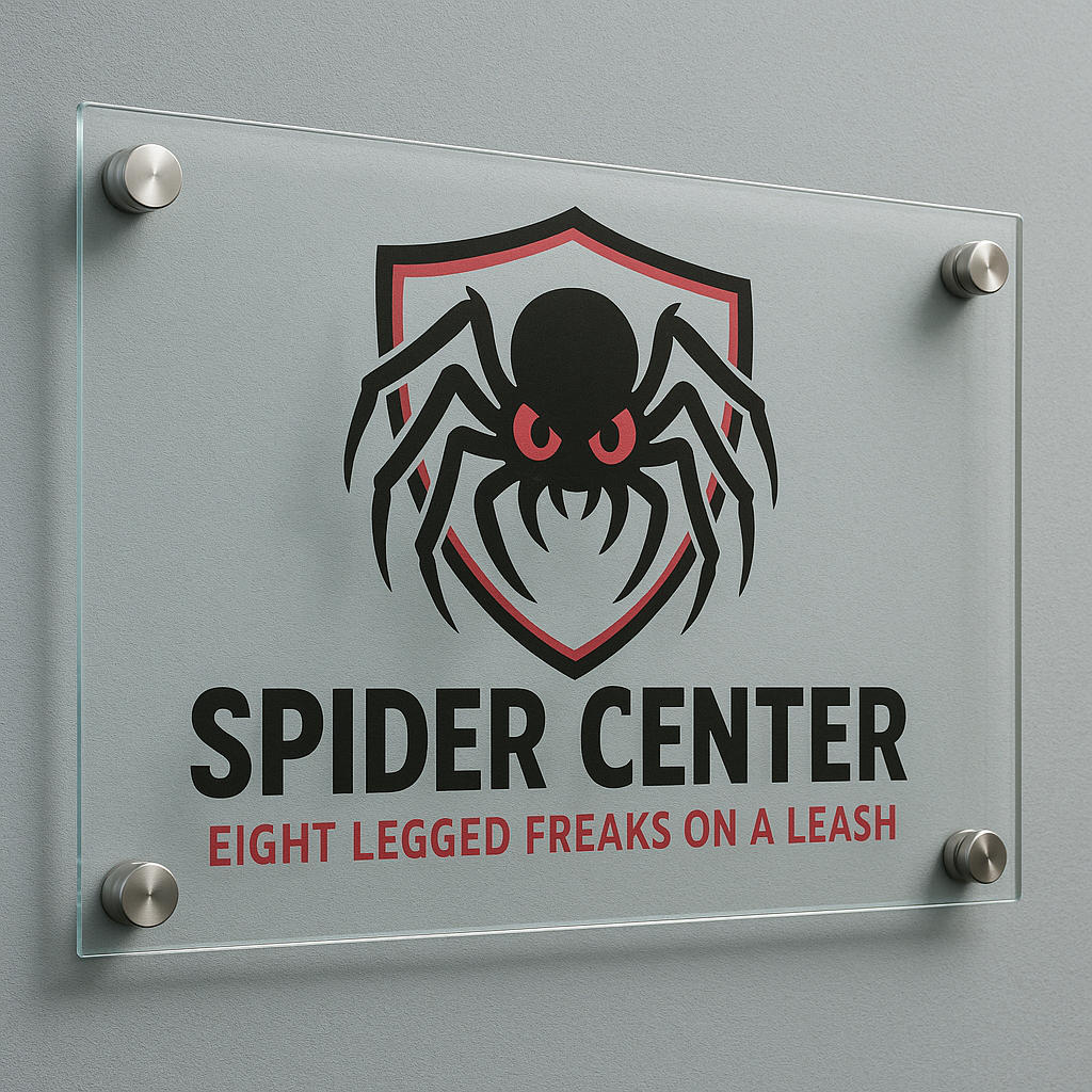 Frosted acrylic privacy sign on office door