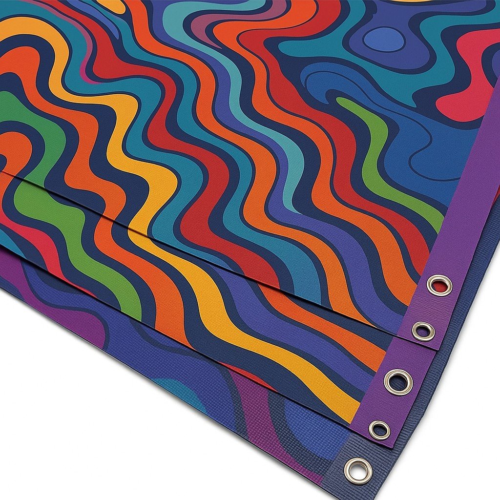Vibrant high-resolution banner printing with UV resistant ink