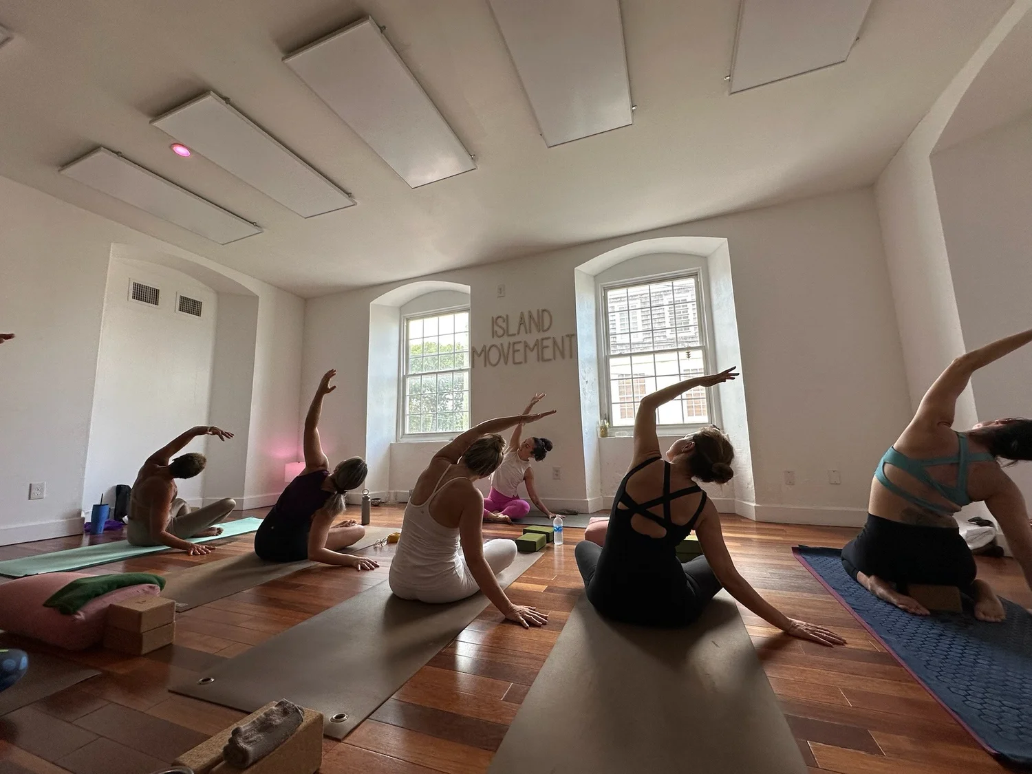 Group fitness class at Island Movement