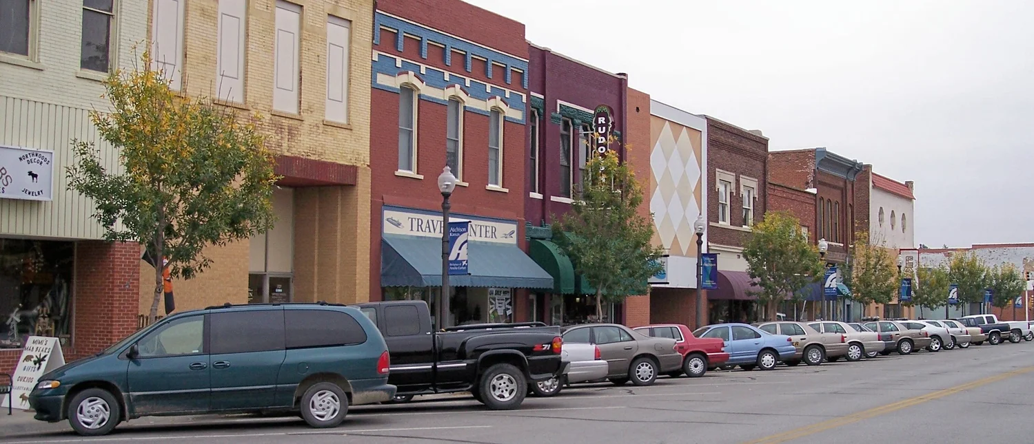 Commercial street in Atchison, Kansas