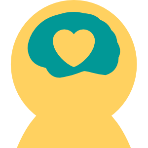 A cartoon of a brain containing a heart symbol, representing Emotional Intelligence.