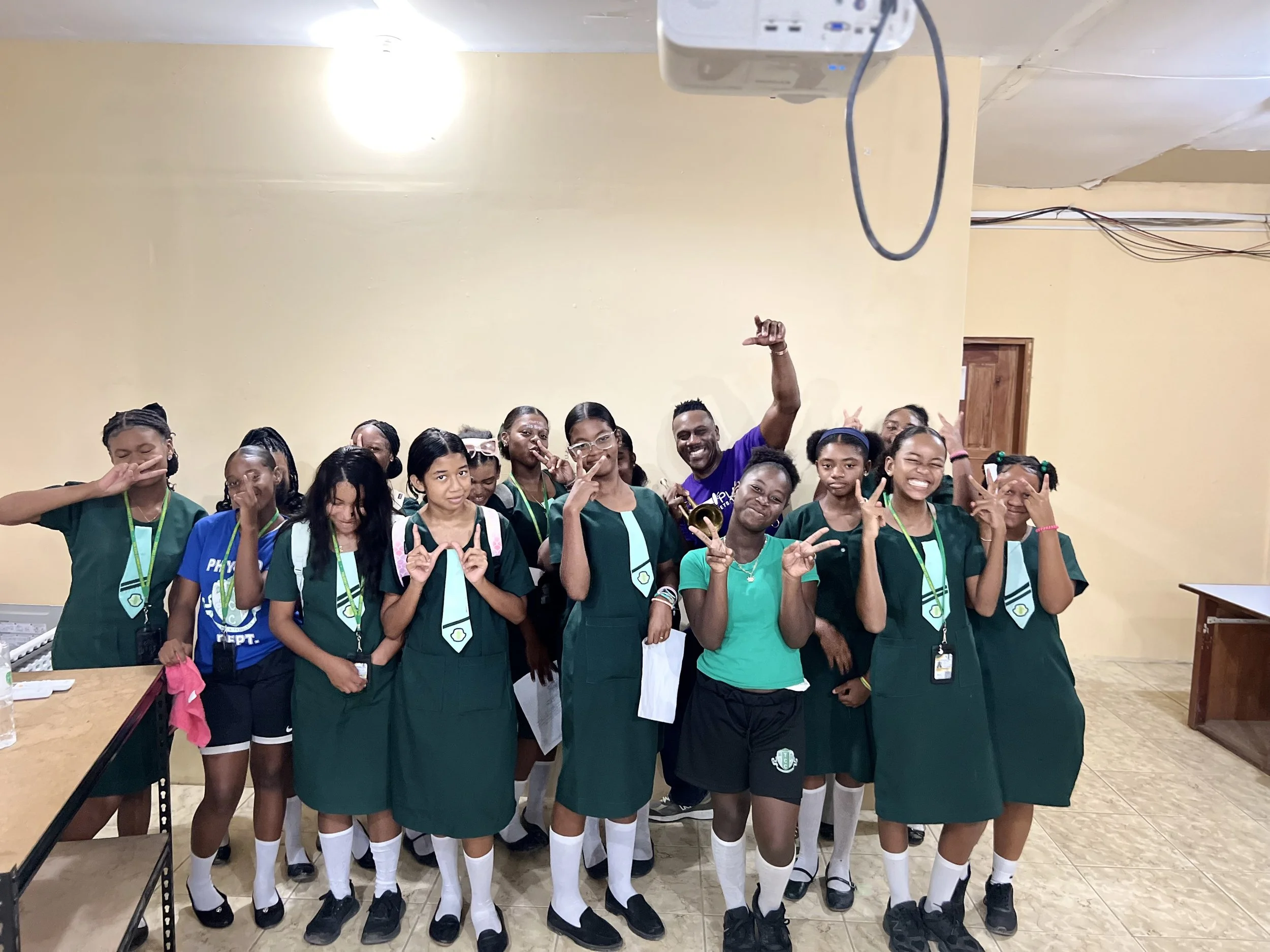 GPTT students connecting with sister musicians