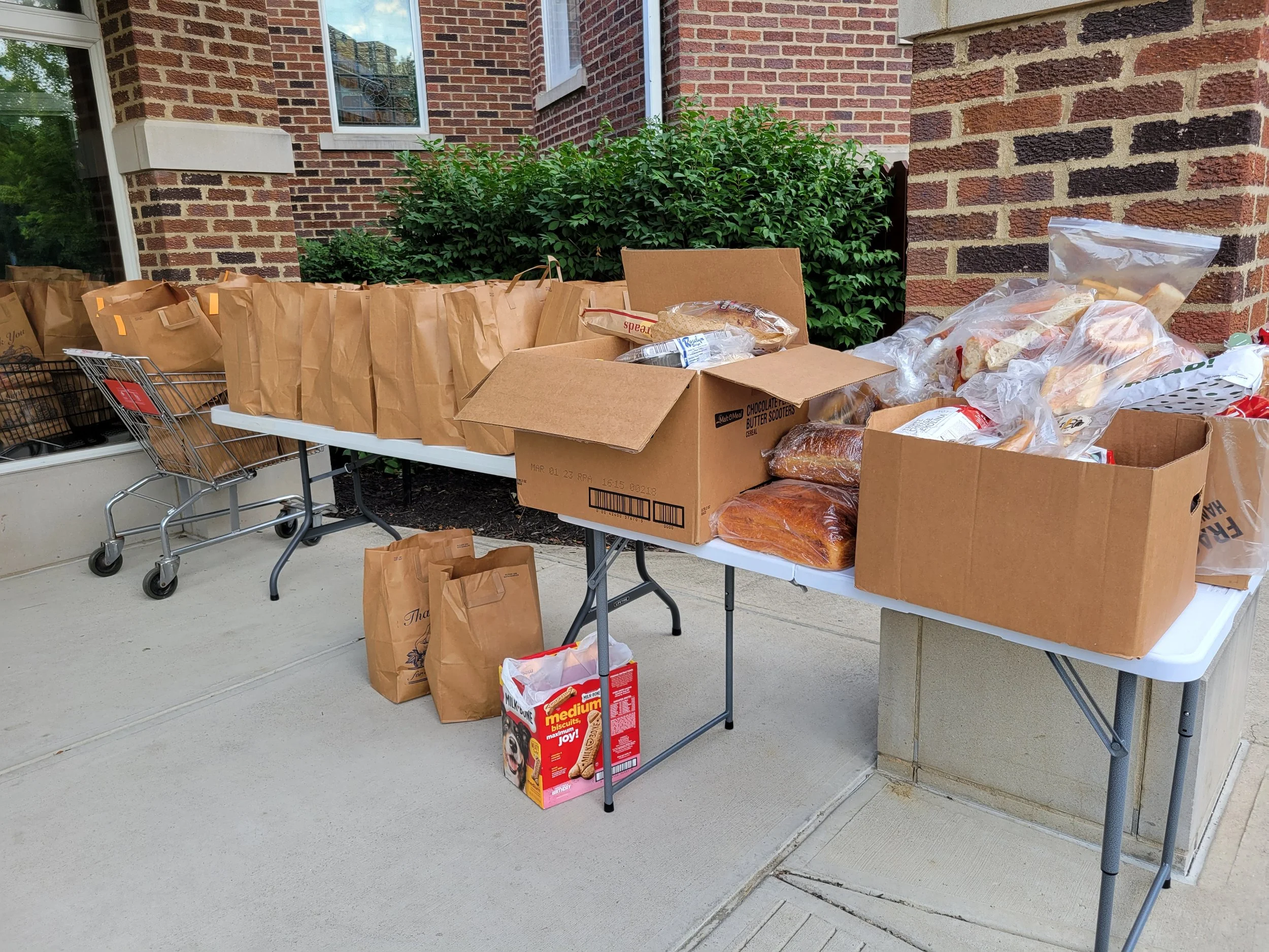 Prepared food pantry bags