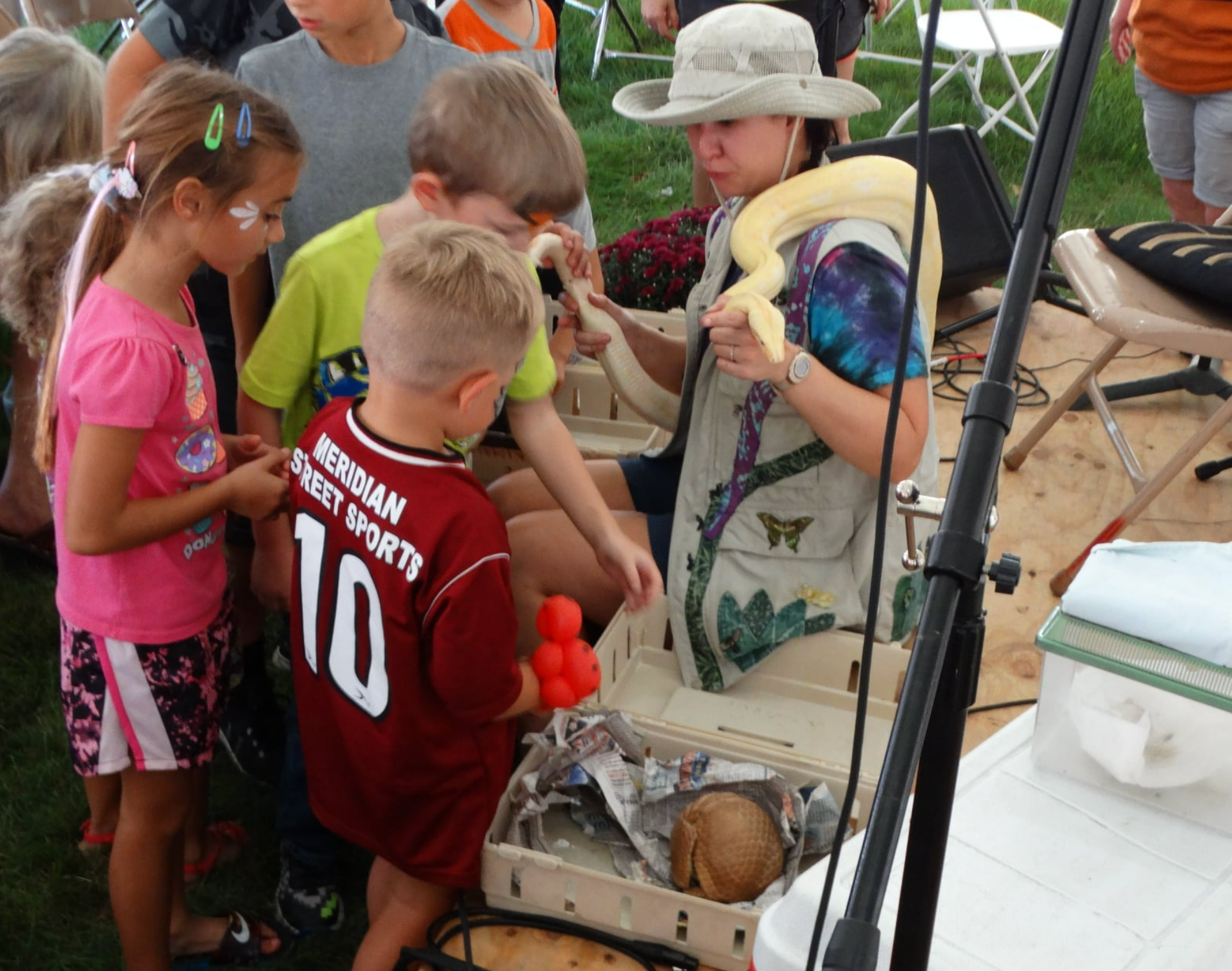 Children enjoying Silly Safaris at Lord's Acre Festival