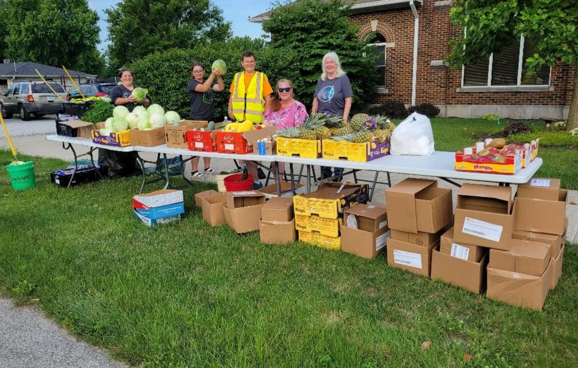 Food pantry preparation area