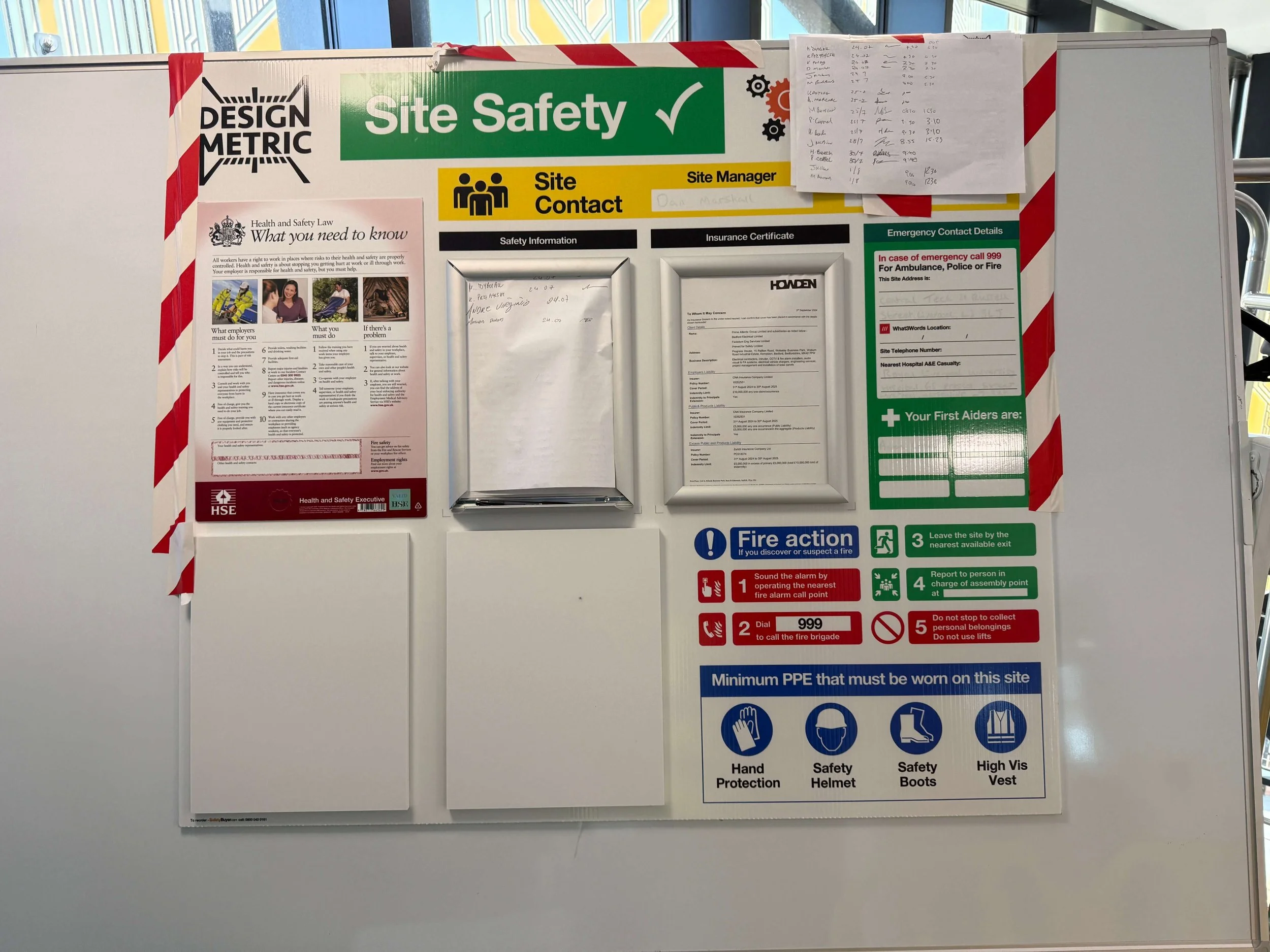 Health and safety on site