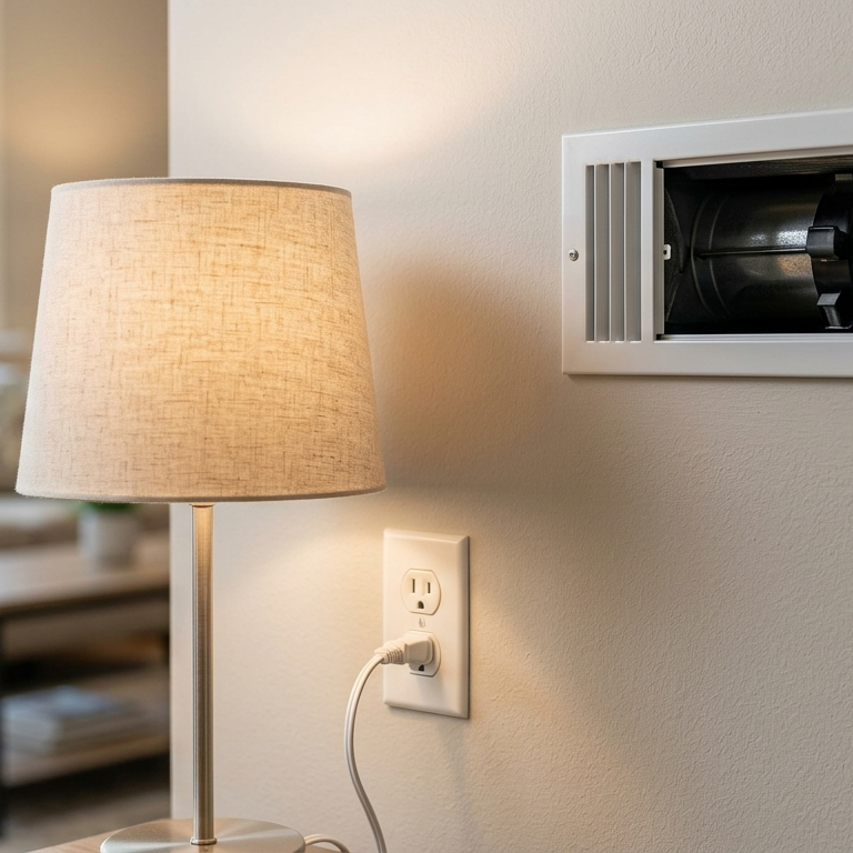 residential light bulbs dimming during ac startup