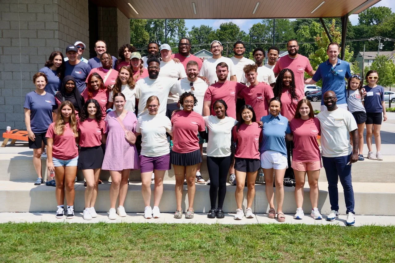 Level Up Cincinnati's scholars with their coaches at Match Day celebration