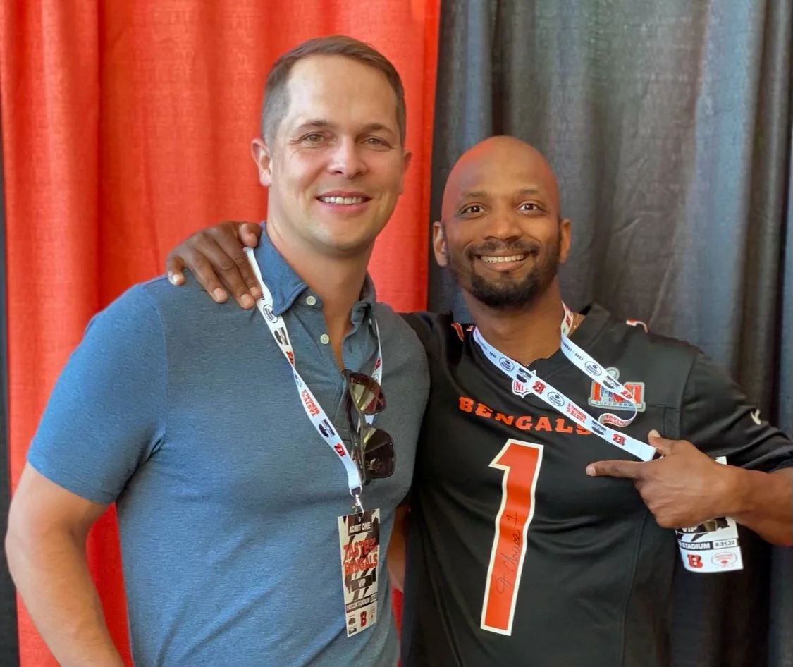 JeRod and Mike after 15 years of mentorship