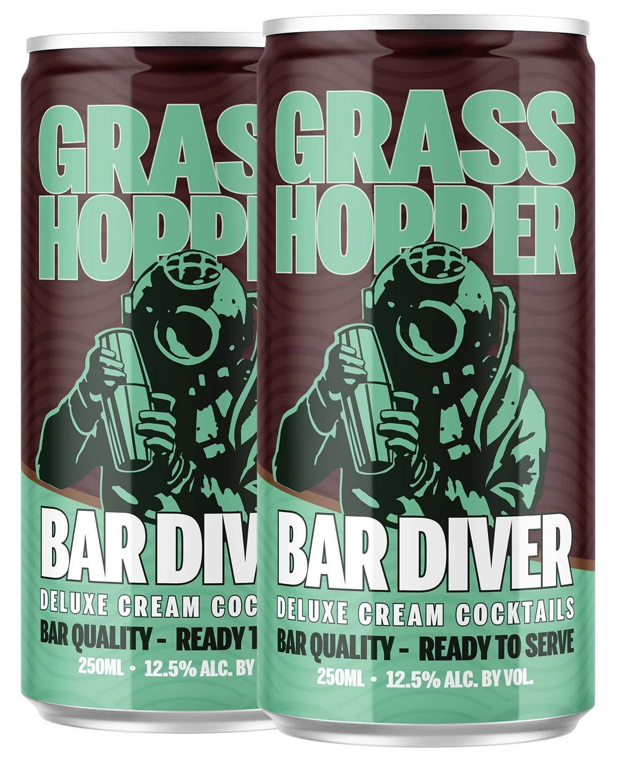 Two Cans of Bar Diver Grasshoppers