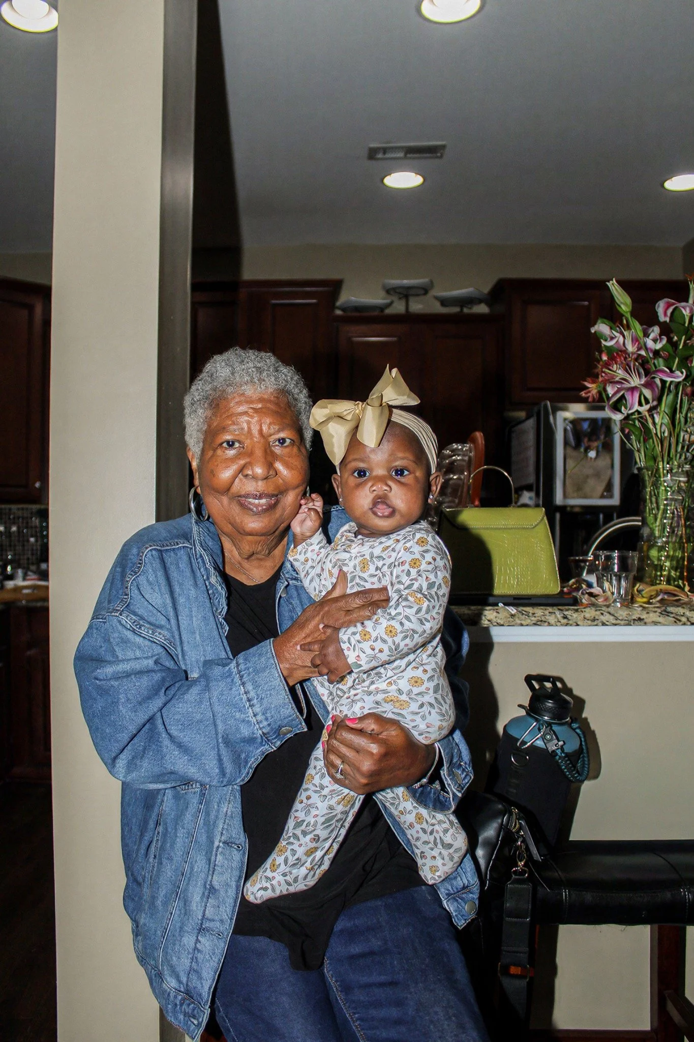 A family moment with a baby at the gathering
