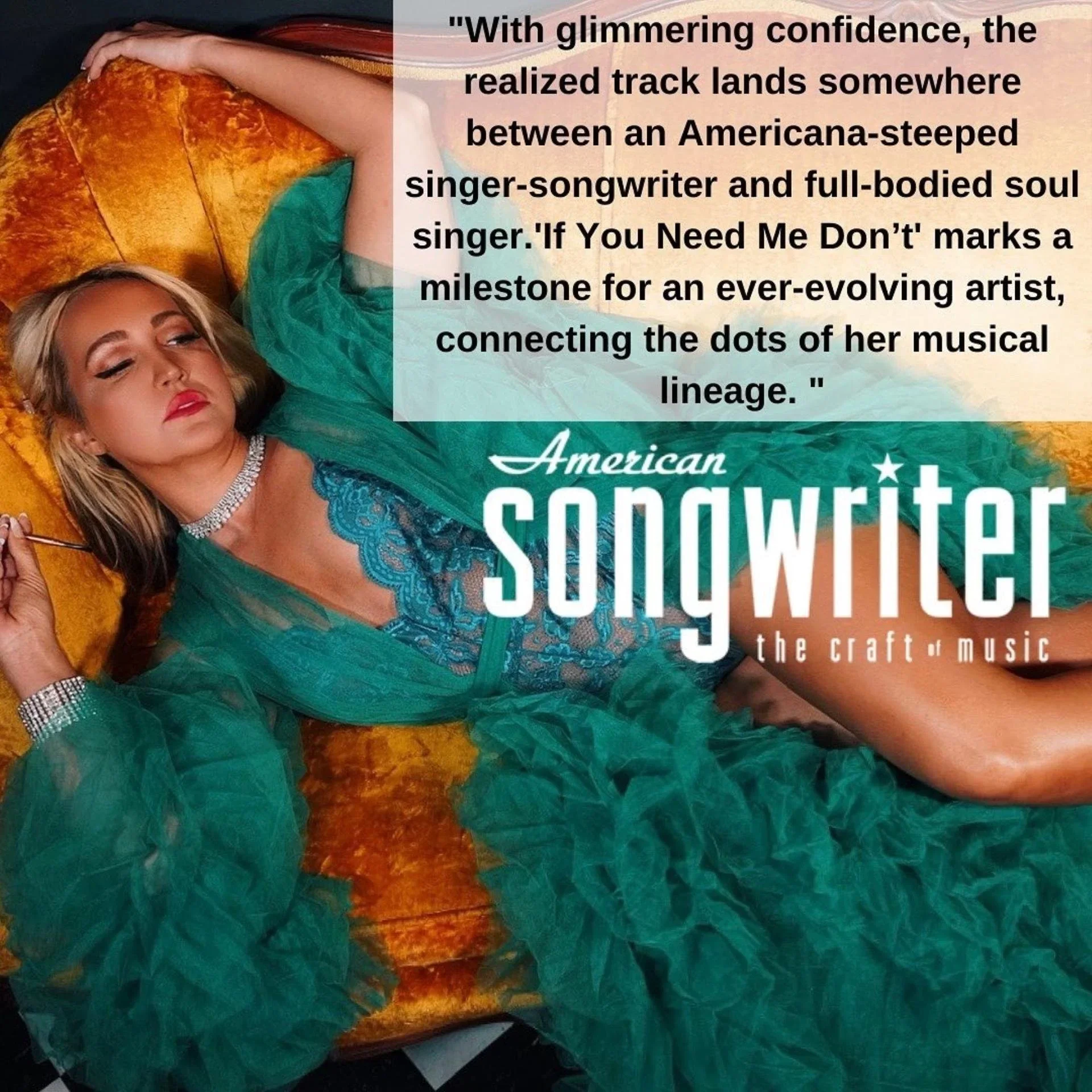 American Songwriter press quote about Meghan Linsey