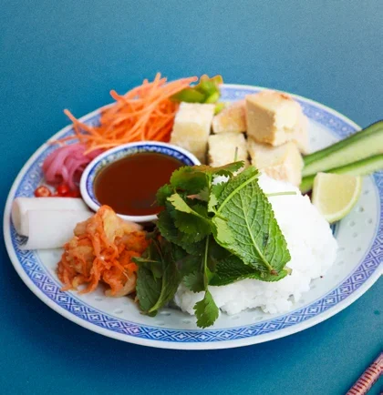 Tofu frit, servi au Bánh Mì