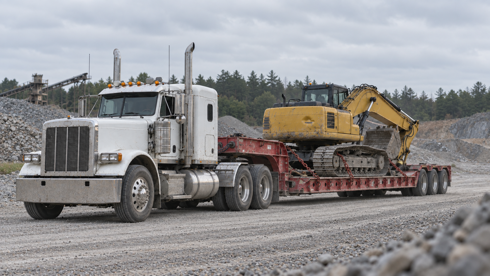 Commercial truck on the highway