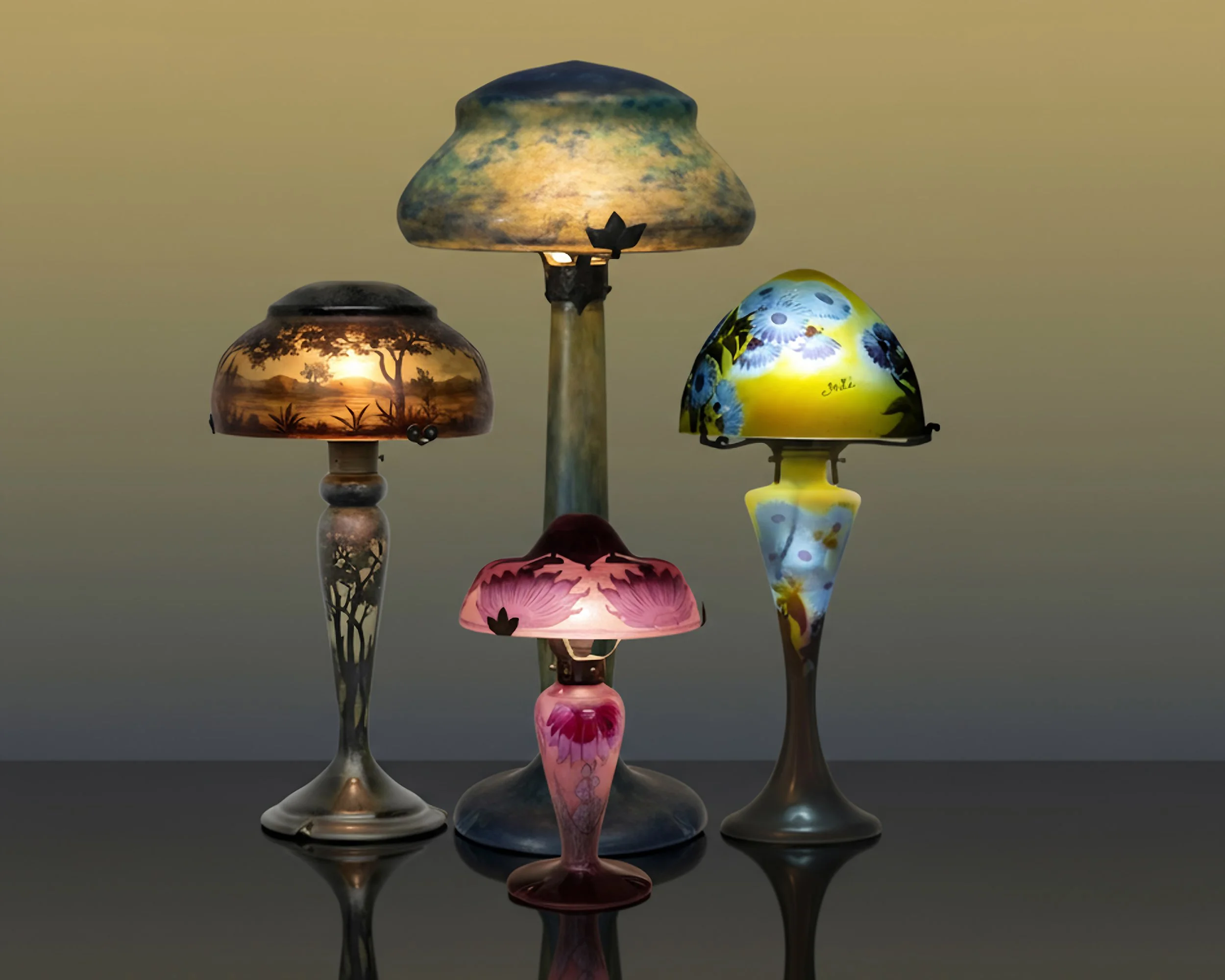 Art Nouveau Lamps Collection