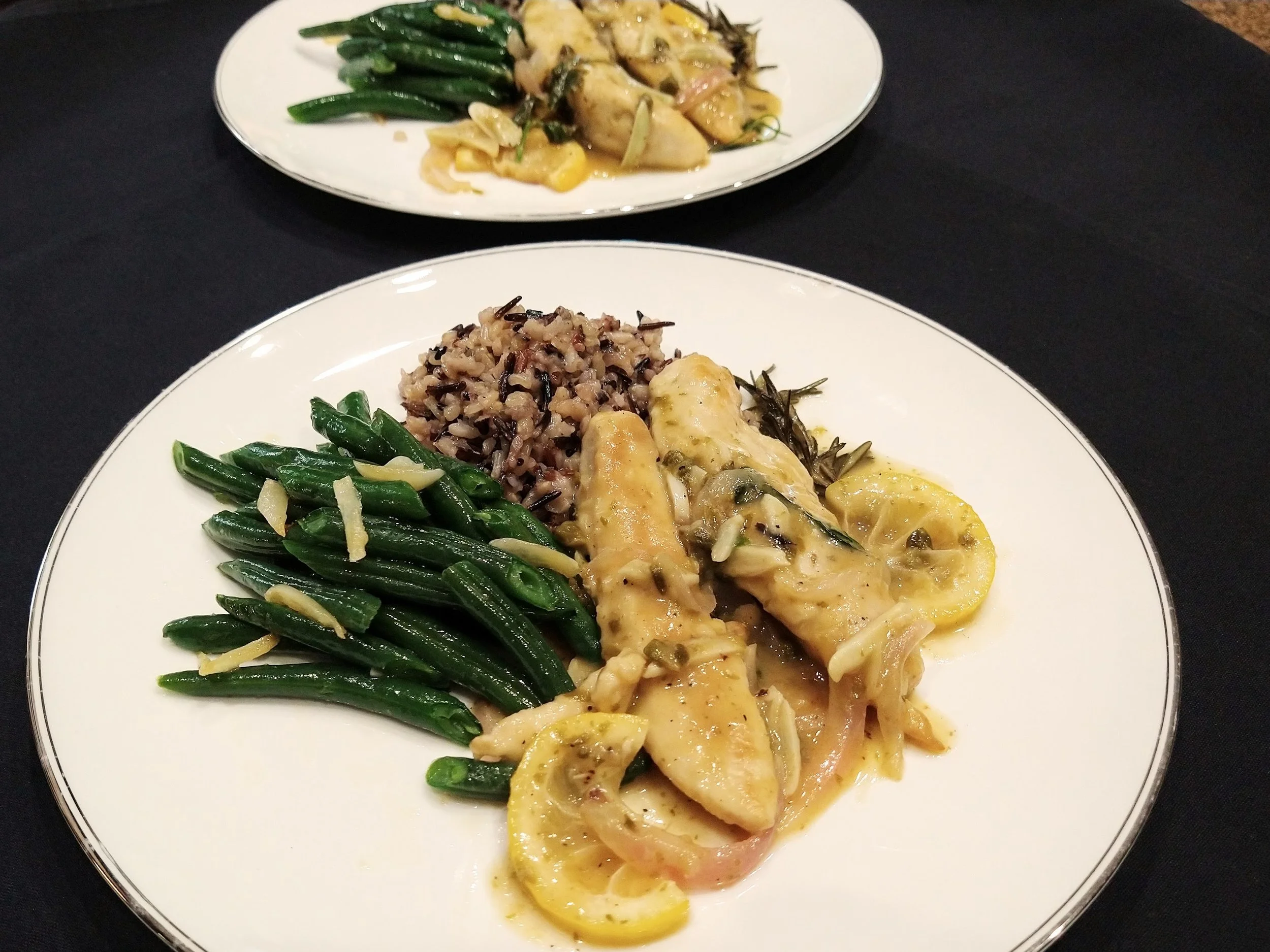 Finished Chicken Lemon Capers Dinner