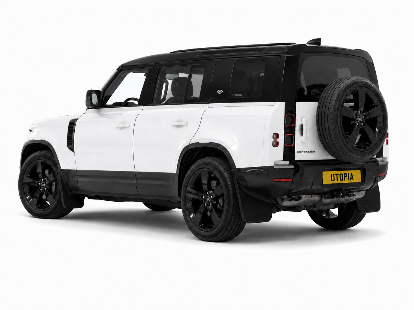 Land Rover Defender with 30% medium window tint on rear windows