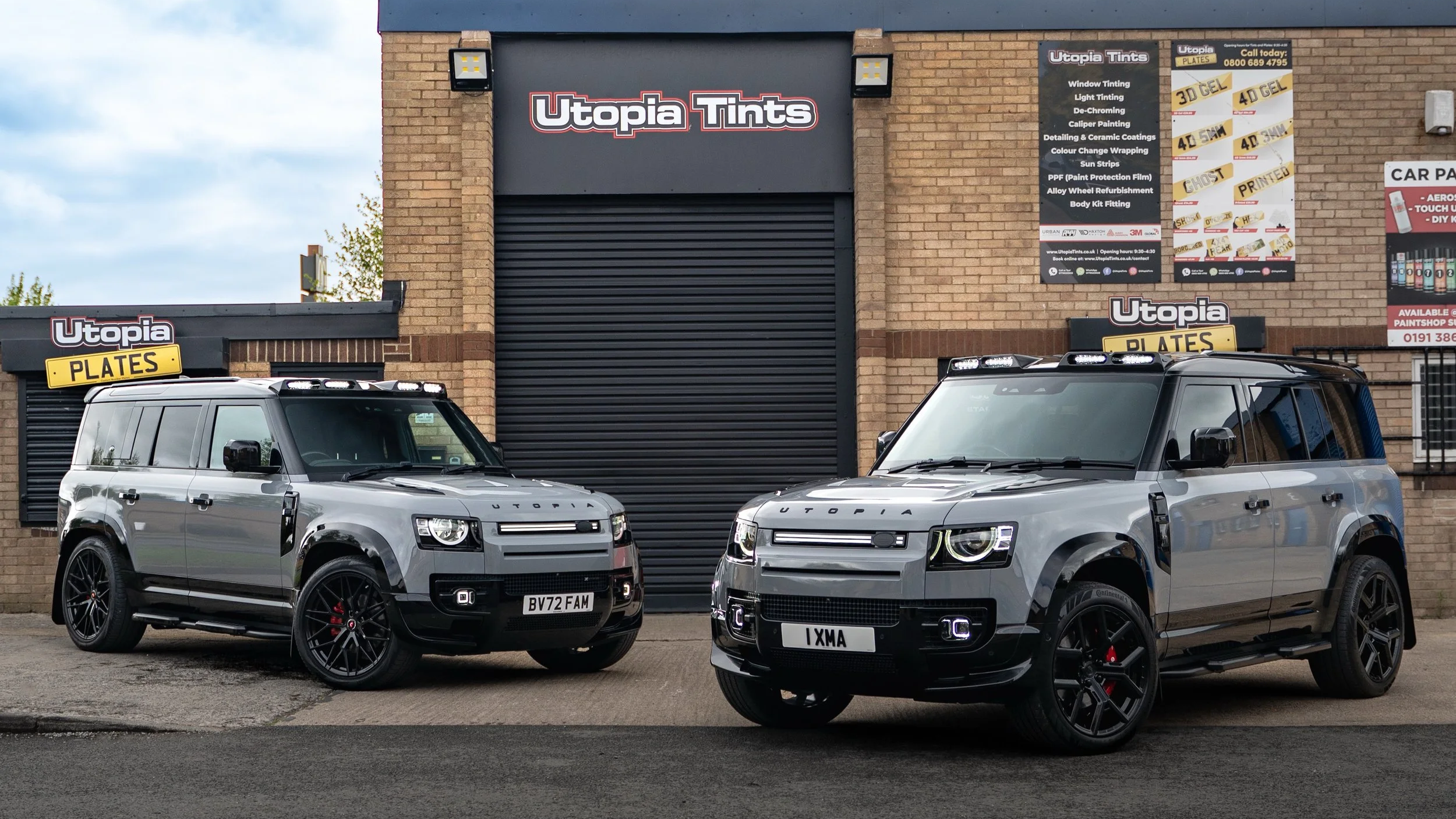 The Utopia Defender, custom Land Rover Defender conversion by Utopia Tints in the North East