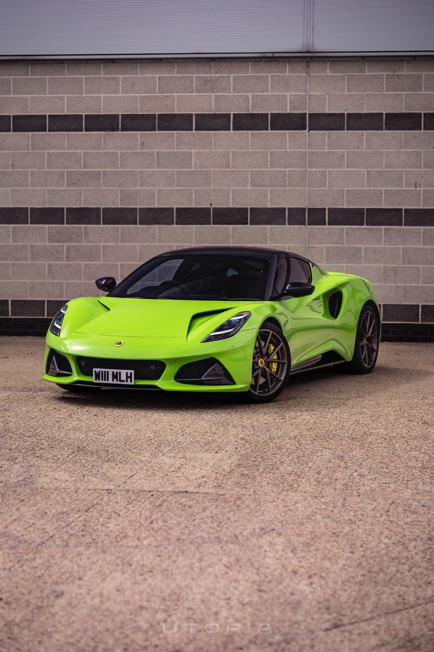 Green vinyl wrapped Lotus by Utopia Tints Durham