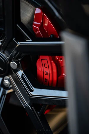 Ferrari Rosso Red with Urban Automotive branding