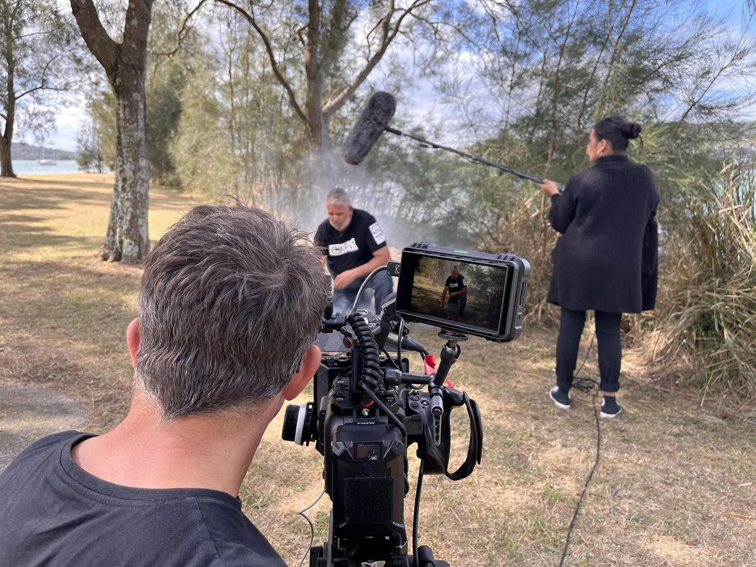 Still from the Fulton Hogan Acknowledgement of Country video