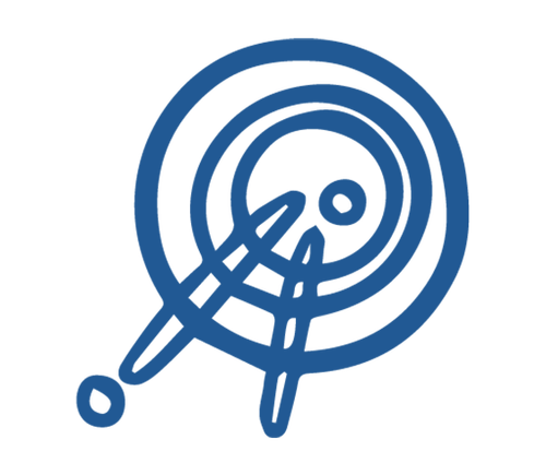 Strategy and planning icon, a mapped pathway