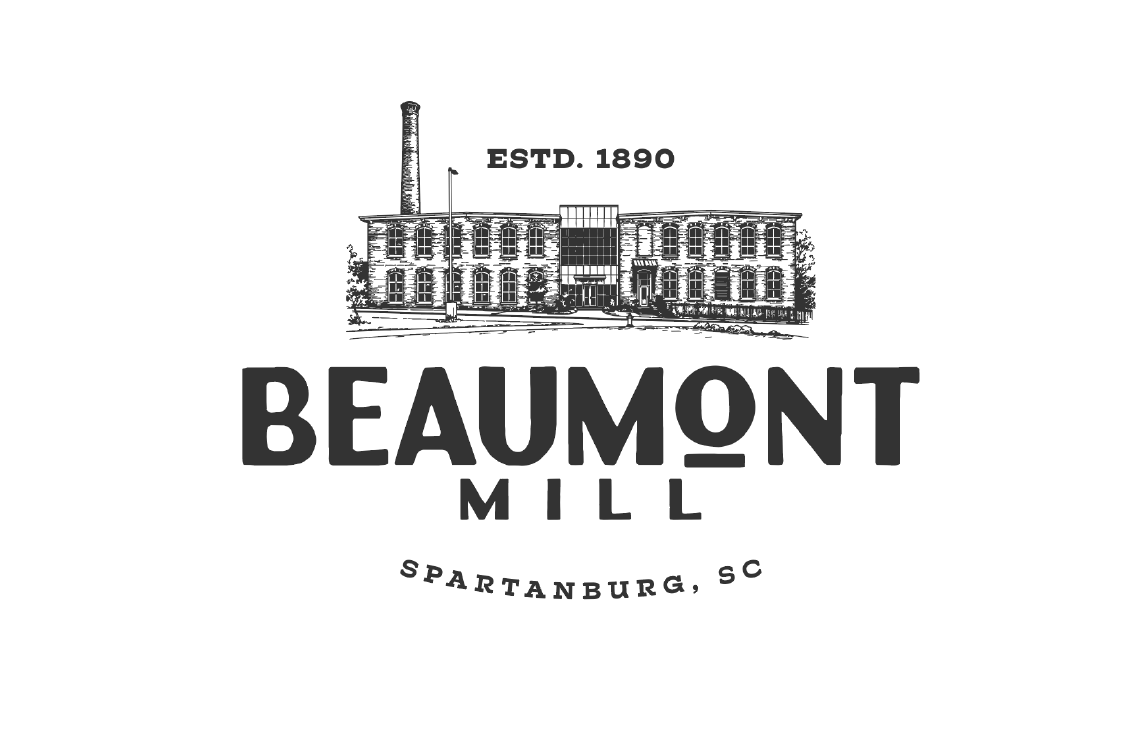 Beaumont Mill on white background