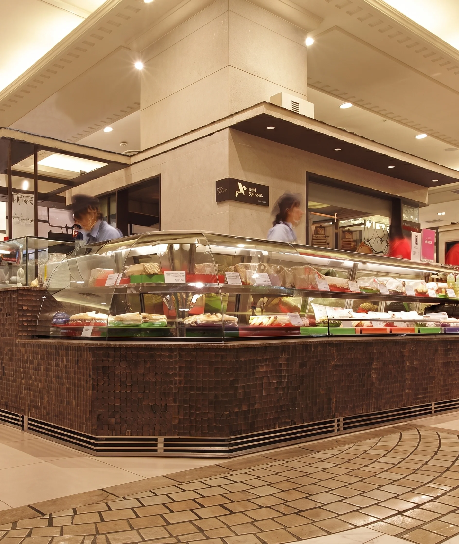 Food counter in a shopping mall