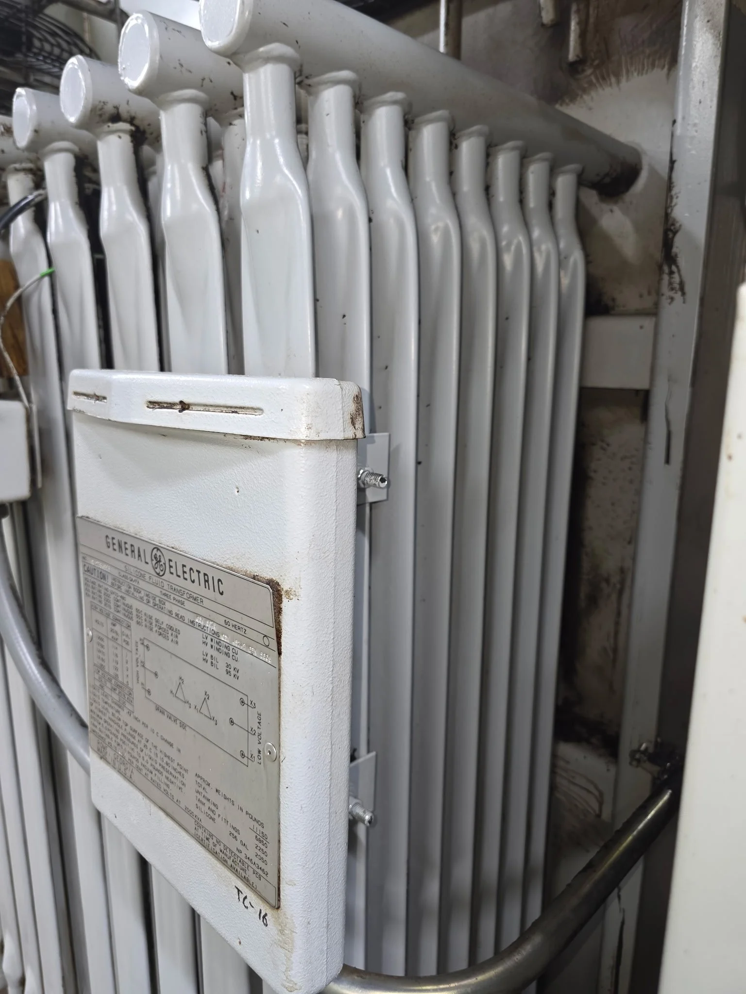 Transformer after dry ice cleaning