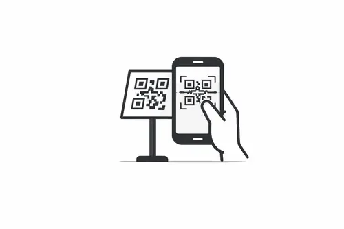 Join the queue by scanning a QR code