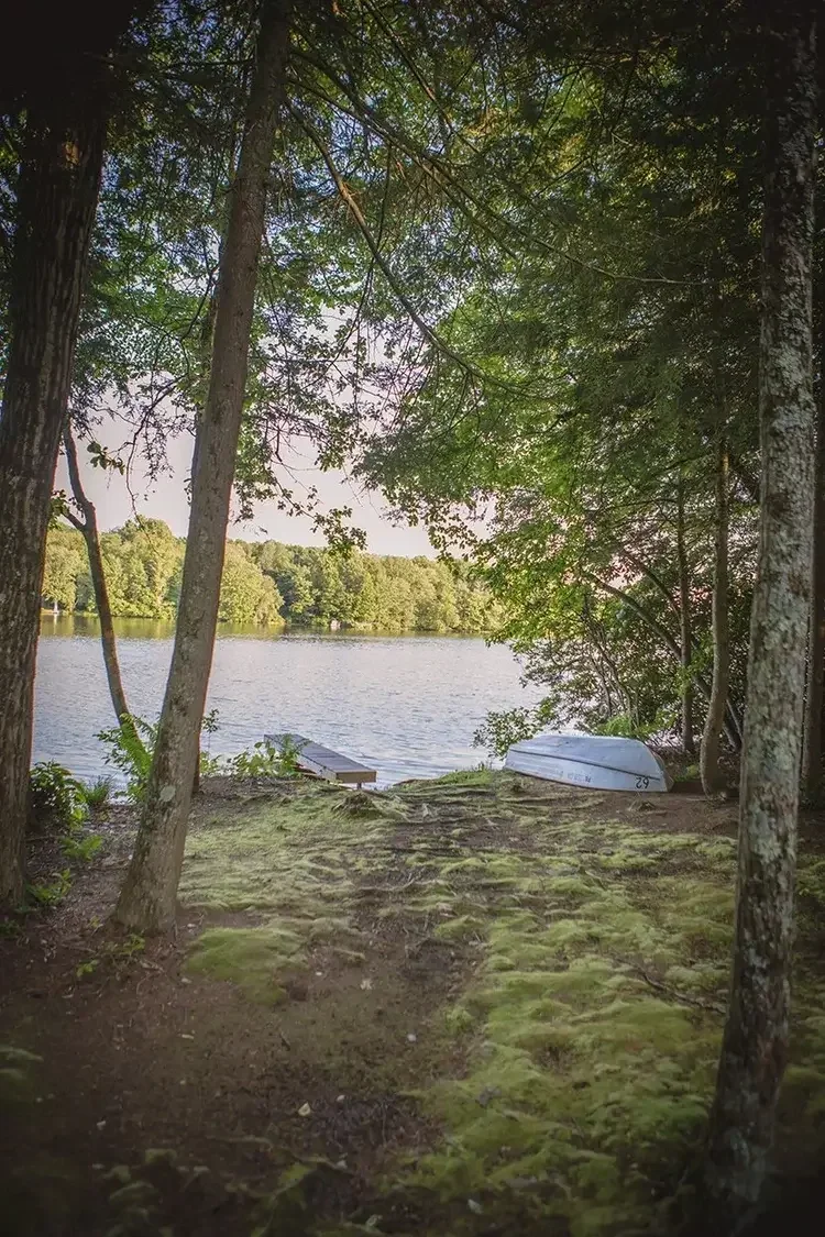 Boat dock and lake access near Hemlock Cabin #64