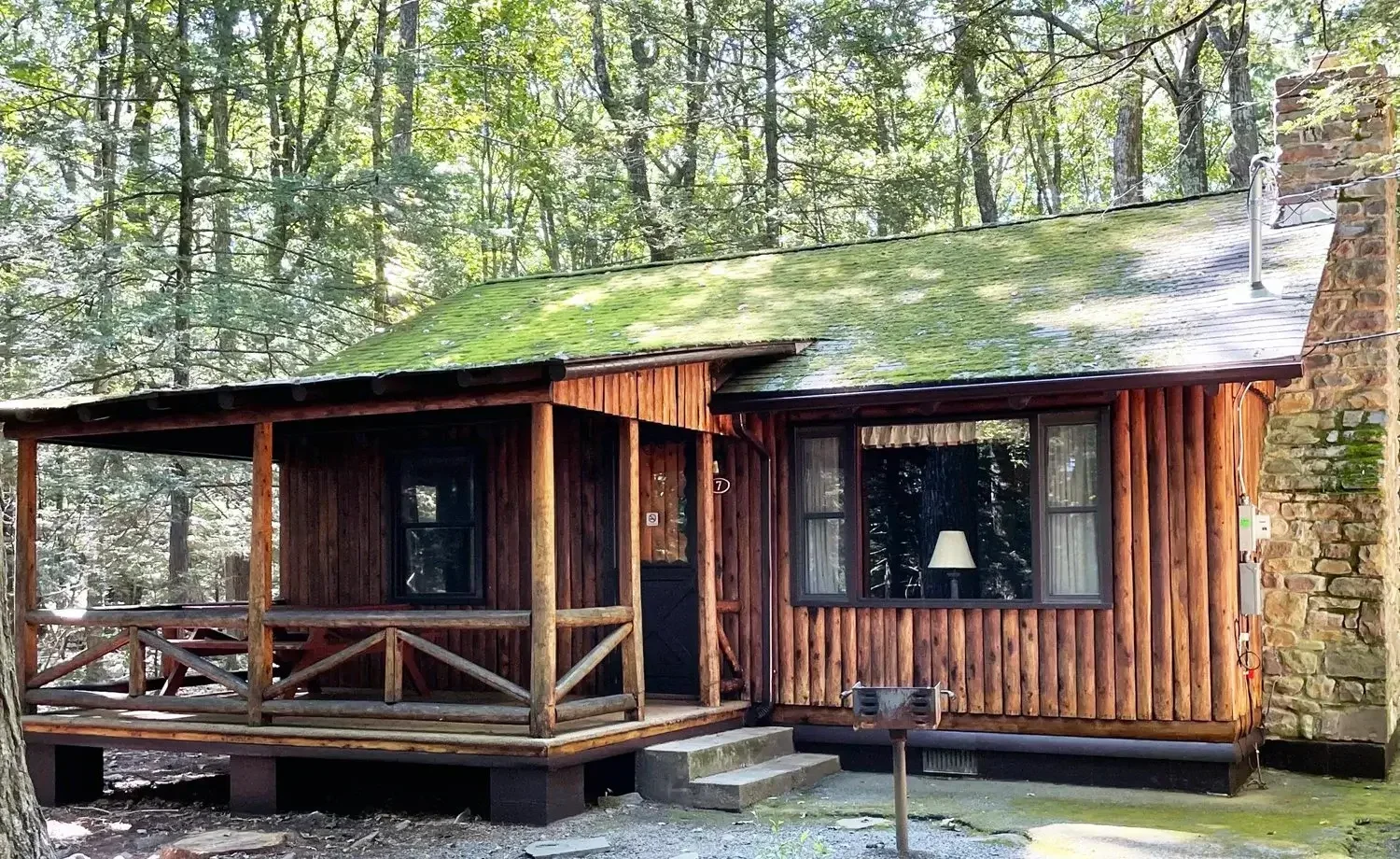 Woodside Cabin 7 exterior with covered porch
