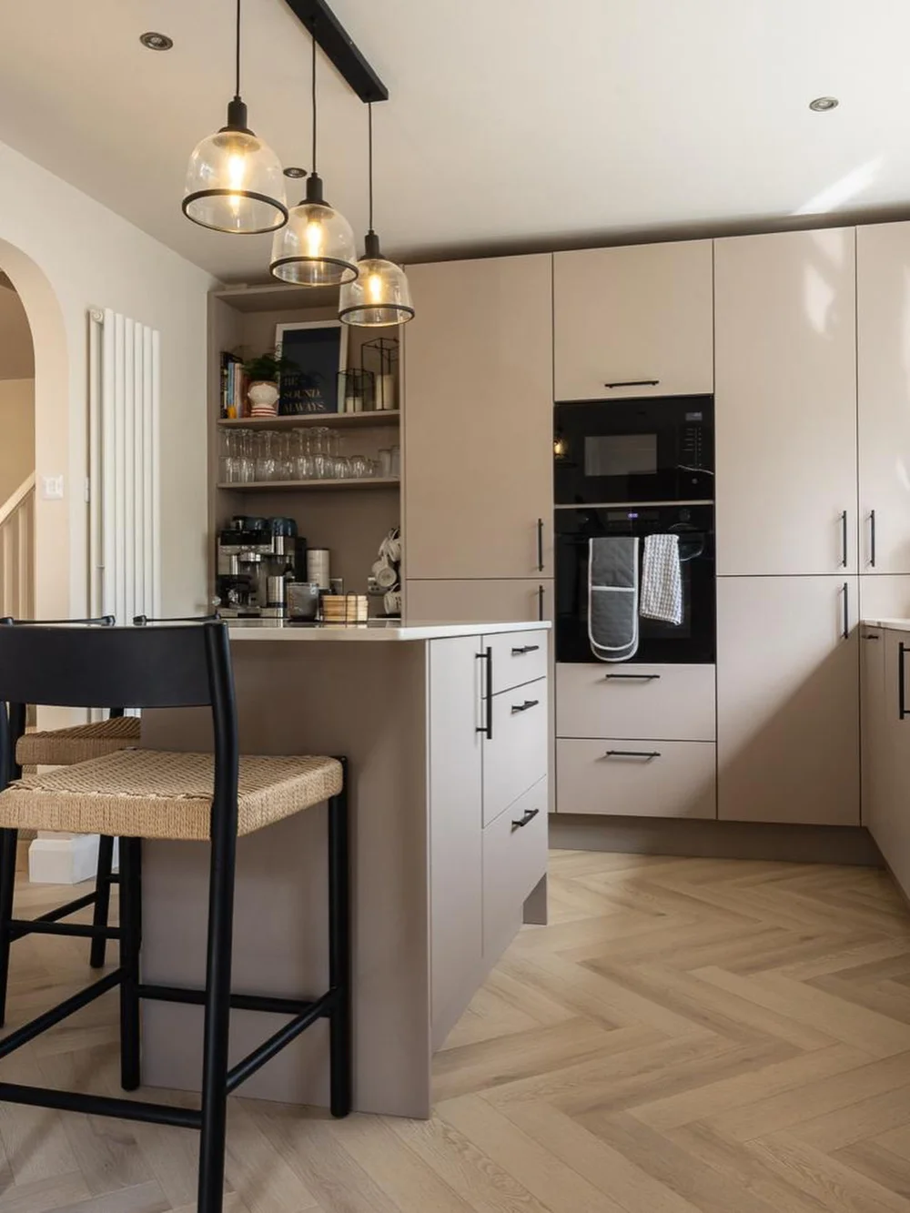 Warm Tones. Modern Living. — finished kitchen detail