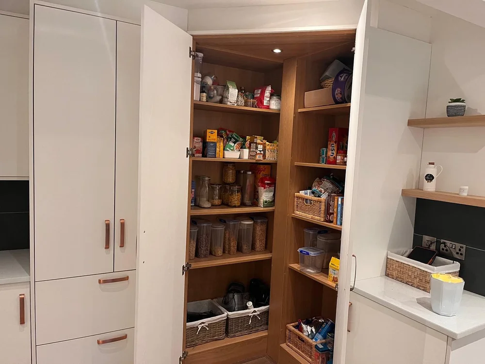 Milan Kitchen with a Feature Larder — customer project photograph
